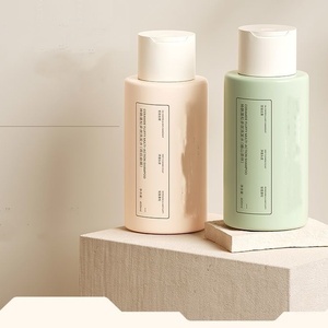 Lujo 300ml <span class=keywords><strong>400ml</strong></span> 500ml Frosted Soft Touch Hdpe Champú y acondicionador Body Wash Lotion Squeeze Bottle con tapa superior de disco ancho - Product Image 5