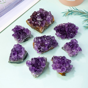 Wholesale Natural Crystal <strong>Crafts</strong> Healing <strong>Gems</strong> Bulk Beautiful Amethyst Cluster for Decoration - Product Image 2