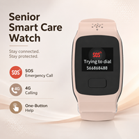 Pulsera de Seguridad para Personas Mayores con Red 2G/3G/4G, Soporte para SIM con Roaming, SMS y Aplicación, Modos de Funcionamiento Dual