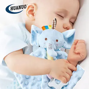 Elefant-Lieblingsspiele für Babys weiche Sicherheitsdecke Baby-Cuddle-Spielzeug gefüllte Tierdecke Babypände für Kleinkinder
