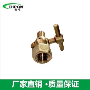 Compression Fitting Pressure <b>Gauge</b> Valve Two Way Type For Air Manual Operation Lead Lined Vacuum Atmosphere - Product Image 4