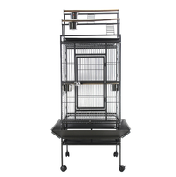 Volière portable pliable en acier inoxydable, grande taille, robuste, pour oiseaux et perroquets – Écologique et très demandée – Fournitures pour oiseaux
