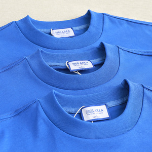 Camiseta de manga corta de algodón puro para hombre americano 400g cuello suelto pesado talla grande ropa al por mayor de alta calidad - Product Image 6