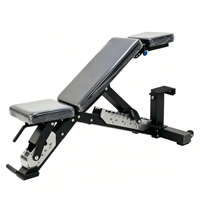 Banc de musculation pliable professionnel en métal avec cadre en acier, réglable et plat, pour haltères – Vente en gros