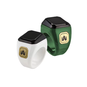 Cincin Tasbih pintar untuk pria wanita, cincin elektronik Digital jari plastik dengan kontrol aplikasi - Product Image 1