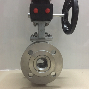 Válvula de Bola SONGO DN 40 de 1-1/2 Pulgadas, de 2 Vías, con Manija, Tipo V, Cuerpo de Acero Fundido, Conexión por Brida - Product Image 5