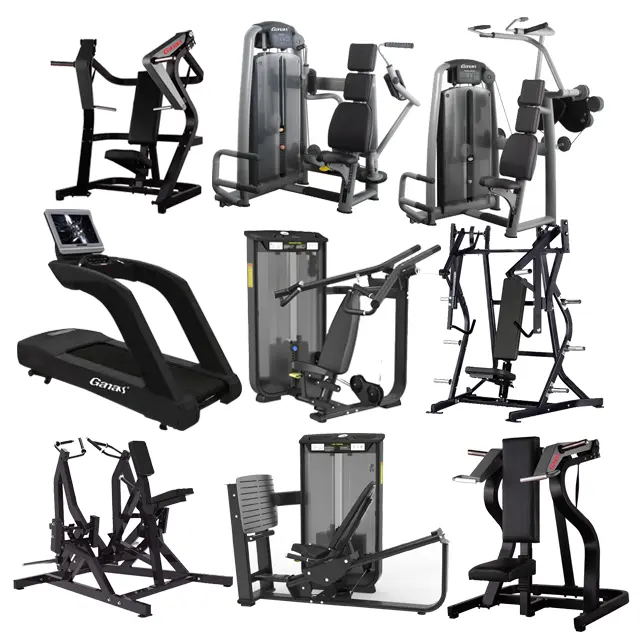 Ganas Set peralatan Gym lengkap, Set peralatan senam komersial, lengkap untuk Gym Club2024