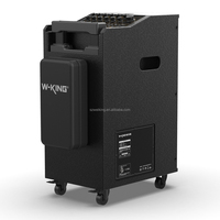 Caja de altavoces de matriz de línea de escenario equipo de sonido de carro activo recargable de madera portátil con salida grande de 260W original de, K20