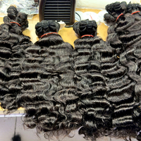 Ekstensi Rambut Peru Mentah Grade 15A, Gelombang Alami, Tidak Diolah, 100% Rambut Manusia Virgin, Gelombang Alami Super Double Drawn, Satu Bundel