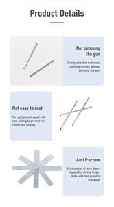 เก้าอี้เหล็ก18GA ตะปูหัวมันสำหรับเฟอร์นิเจอร์ขาเรียบ F10 F12 F20 F25 F30 F35 F38 F40 F45เล็บ F50 - Product Image 6