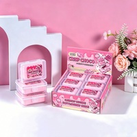 Permen Donat Macaron Pelangi Silikon Renyah dan Lembut, Alat Penghilang Stres, Dikemas Secara Individual untuk Usia 14+