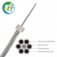 Cable de Fibra Óptica OPGW de 24 Núcleos, Monomodo G.652D, 50-250 mm², Línea de Transmisión Aérea, IEEE 1138, IEC 60794