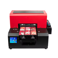 A3 Impresora UV de cama plana automática de inyección de tinta personalizada para tabletas pequeñas Cajas de regalo Estuches para teléfonos Dispositivos personalizados Grado automático