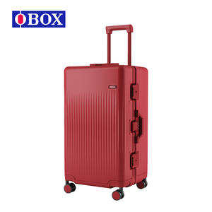 Valise trolley Mybox 26 pouces avec cadre en aluminium, rouge, légère, durable, avec serrure à combinaison et roues pivotantes - Product Image 5