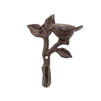 Crochets à vêtements en fonte de bronze antique avec forme d'oiseau et de branche en 3D, robustes pour l'entrée, la salle de bain, la chambre à coucher, décoration de ferme