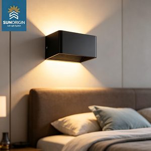 Promotion : Applique Murale LED Encastrée Moderne Simple Noire et Blanche pour Intérieur, Contrôle par Interrupteur, Idéale pour Couloir, Escalier, Corps en Fer, Maison et Bureau - Product Image 2