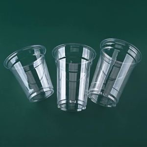 Gobelets jetables personnalisés en PET pour boissons froides 12/16/20oz, gobelets en plastique transparent pour café glacé avec couvercles - Product Image 3