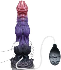 Monster <strong>Dildo</strong> Fantasy Squirting <strong>Dildo</strong> with 2 Big Knots Dog Knotted <strong>Dildos</strong> <strong>Ejaculating</strong> Toy with Suction Cup Adult Toys for Women - Product Image 1