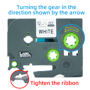 Pour rubans d'imprimante <span class=keywords><strong>Brother</strong></span> 12mm noir sur blanc Cassette Tze231 Tz231 <span class=keywords><strong>231</strong></span> <span class=keywords><strong>ruban</strong></span> d'étiquettes Compatible - Product Image 2