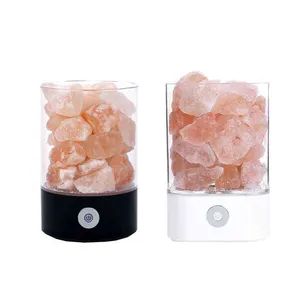 crystal salt stone natural negative ion salt block creative health gift bedside bedroom Himalayan salt table lamp