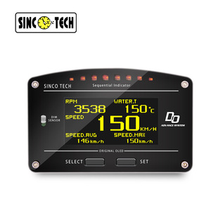 Sincotech Multi-function <b>Car</b> Instrument DO907OBD OLED Tachometer <b>Speedometer</b> Water Temp Gauge <b>For</b> Retrofit Upgrade - Product Image 2