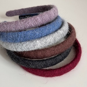 إكسسوارات شعر بسيطة للاستخدام اليومي، عصابة رأس منسوجة بسيطة مغطاة بقماش محبوك، ربطة شعر ضيقة للفتيات - Product Image 2