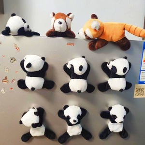 Juego de Peluches de Animales Unisex de 10 cm de Altura, León, Tigre, Conejo, Algodón Suave con Relleno de PP, Decoración Magnética para Refrigerador, Regalo para Niños y Hogar - Product Image 3