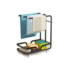 Offre Spéciale haute qualité éponge brosse <span class=keywords><strong>savon</strong></span> porte-torchon mural auto-adhésif cuisine Caddy organisateur évier étendoir - Product Image 1