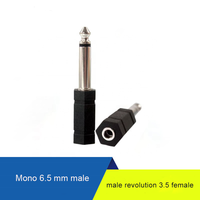 Adaptateur Convertisseur Jack Audio Mono Mâle 6,35 mm (1/4 Pouce) vers Femelle 3,5 mm (1/8 Pouce) pour Microphone et Casque, Accessoire Micro en ABS