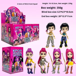 Nuovo Set di 6 Statuette PVC Kpop <span class=keywords><strong>Demon</strong></span> Hunters, Giocattoli DIY, Ornamenti, Blind Box, Divertenti Bambole per Bambini - Product Image 3