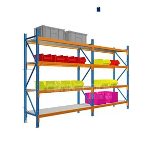 CONEXIÓN Almacén Estante comercial de acero de servicio mediano Estante de estantería de metal Almacenamiento de 5 capas