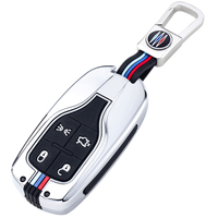Étui de protection pour clé de voiture en alliage de zinc et gel de silice pour Maserati Levante Ghibli Levante Quattroporte, porte-clés, sac