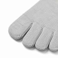Chaussettes à cinq doigts en pur coton pour hommes et femmes, idéales pour la course et le yoga, chaussettes athlétiques montantes à doigts séparés