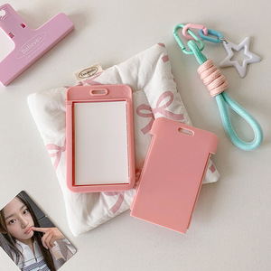 Porte-carte photo Kpop transparent et coloré Kawaii, porte-carte d'identité, porte-carte bancaire, porte-carte de <span class=keywords><strong>bus</strong></span>, étui de protection, pendentif - Product Image 4