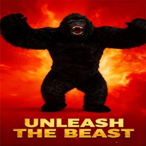 지아닝 브랜드 2.6m 3m 남녀공용 킹콩 고릴라 마스코트 코스튬 의상, 성인용 파티 카니발을 위한 광둥성 공기주입식 봉제 인형옷 - Product Image 3