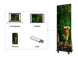 Kỹ thuật số biển trong nhà P2 LED quảng cáo hiển thị tầng thường vụ ngoài trời điện tử Totem <span class=keywords><strong>kiosk</strong></span> màn hình quảng cáo - Product Image 5