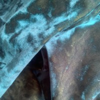 Tissu uni KS en velours respirant tricoté chaîne 92% polyester 8% élasthanne, résistant à l'eau et anti-boulochage, pour robes, vêtements de nuit et ameublement