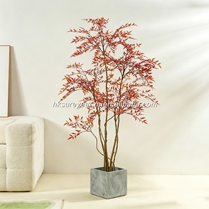 <b>Artificial</b> Nandina Domestica <b>Tree</b> Large Floor Potted Sacred Bamboo Nordic Faux Greenery for Indoor Home Office Decor Garden180cm - Product Image 3