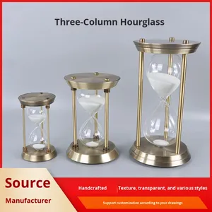 Design moderno Mini metallo clessidra <span class=keywords><strong>Timer</strong></span> ornamenti creativi per la casa di fascia alta e accessori per l'ufficio - Product Image 2