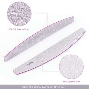 Cebra uñas de Emery Board 100 grano 180 etiquetas privadas - Product Image 2