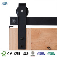 Portes coulissantes en bois massif JHK-Flush-17, style tendance, panneau de porte de qualité supérieure