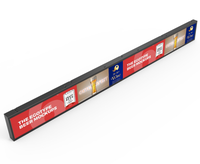 Écran d'affichage publicitaire LED ultra fin sur mesure pour étagère intelligente de supermarché