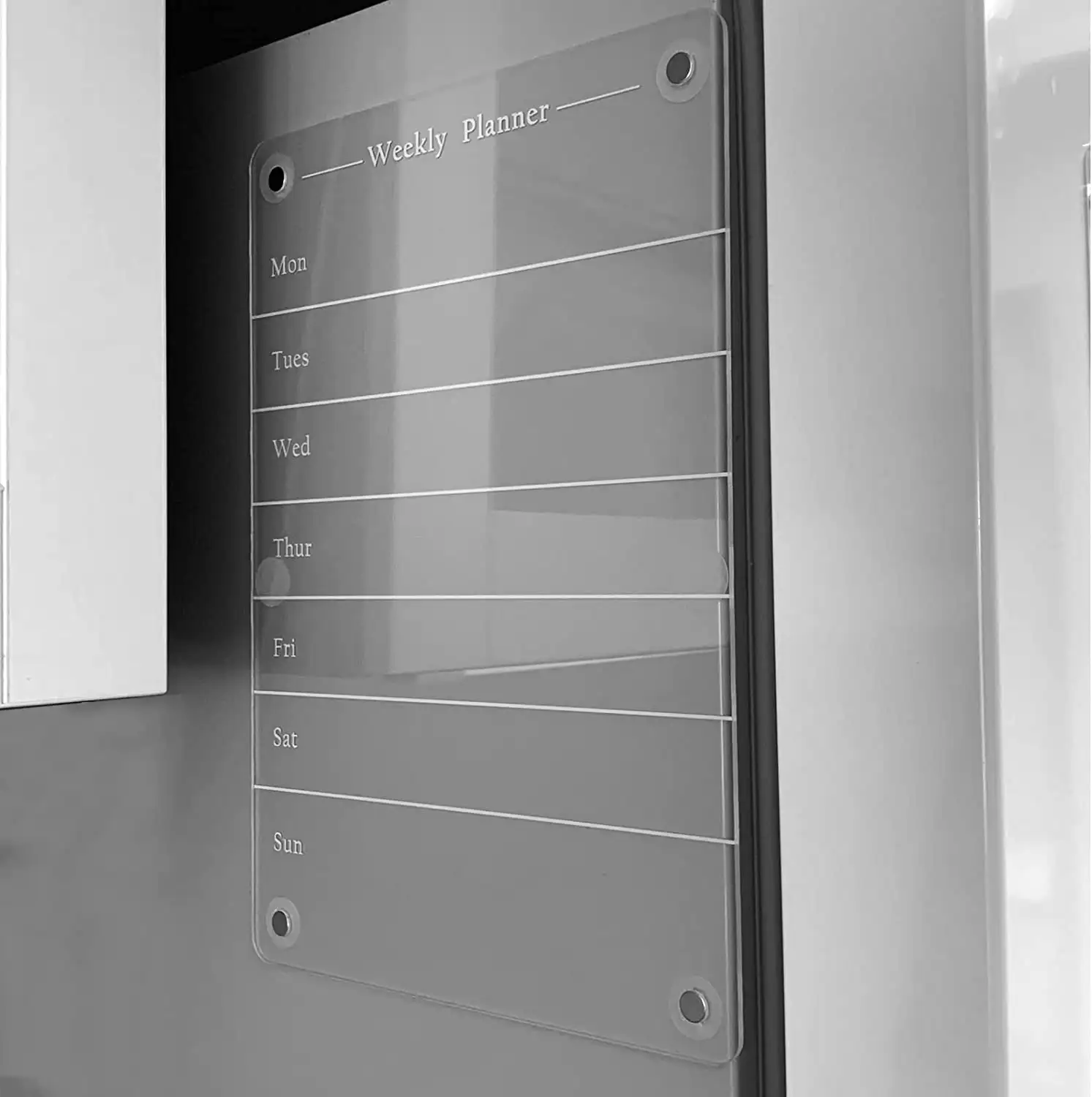 لوحة اكريليكية قابلة لاعادة الاستخدام مخصصة للمسح الجاف المغناطيسي ولوحة اكريليكية للمسح الجاف للثلاجة