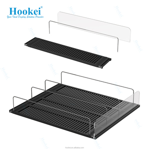 Étagère à rouleaux automatique à alimentation par gravité, réglable, pour supermarché, présentoir réfrigéré pour boissons avec séparateur - Product Image 4
