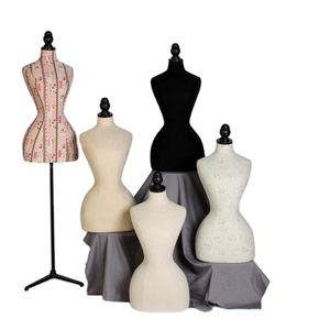 Tela Floral de medio cuerpo modelo femenino accesorios de moda exhibición de lino personalidad pequeña cintura delgada maniquí maniquíes Cuerpo Femenino - Product Image 1