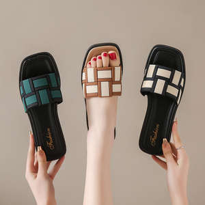 Sandalias de Verano para Mujer, Diseño Moderno, Punta Abierta, Cómodas, para Exteriores - Product Image 1