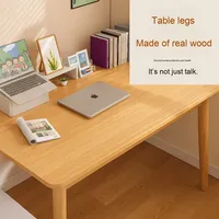 Bureau moderne et luxueux en bois massif pour étudier et écrire à la maison/au bureau Bureau d'ordinateur de chambre à coucher au design simple pour étudiants
