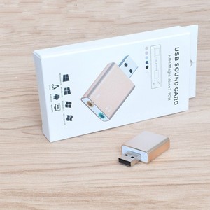 External <b>Usb</b> Sound Card 7.1 Channel Aluminum Alloy <b>Plug</b> And Play For Computer - Product Image 3