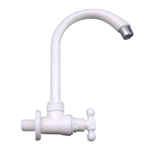 Wall-Mounted T-shape Handle Single Lever <b>Plastic</b> <b>Kitchen</b> Basin DN15 1/2" Faucet - Product Image 5