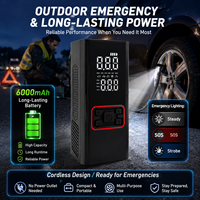 Compresseur d'air portable sans fil 160 PSI, mini pompe numérique pour voiture, moto, vélo, ballon